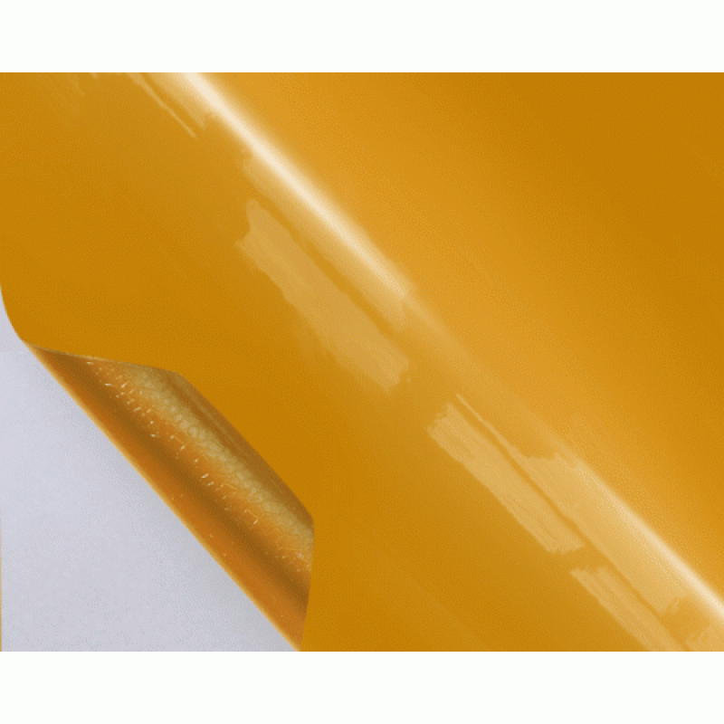 Желтая глянцевая пленка премиум (с защитным слоем)
