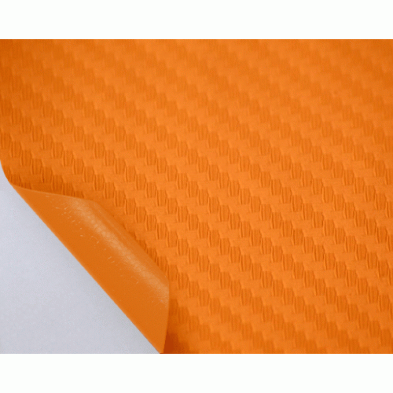 Карбон 3D оранжевый