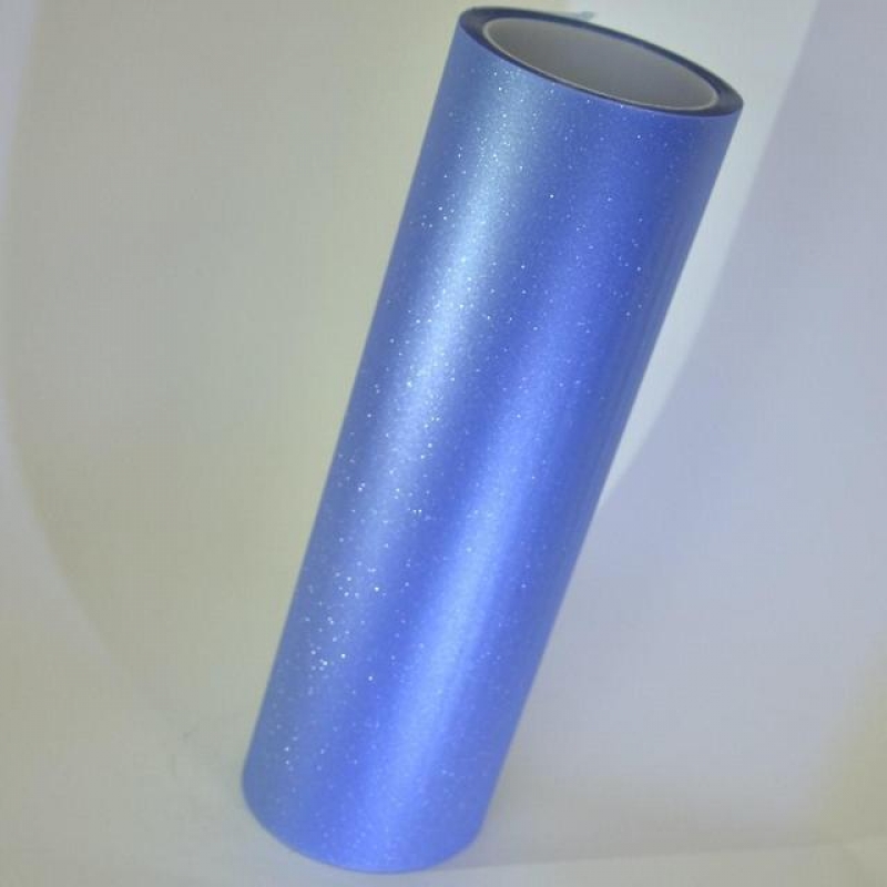 Тонировочная пленка для фар алмазная крошка - голубая