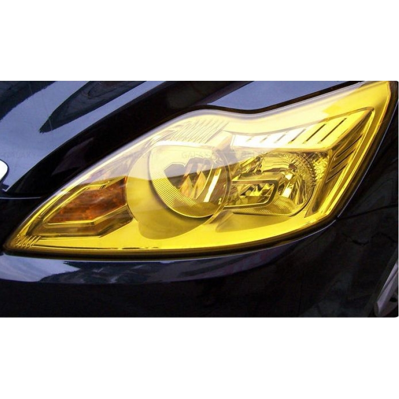 Тонировочная пленка для фар глянцевая - желтая