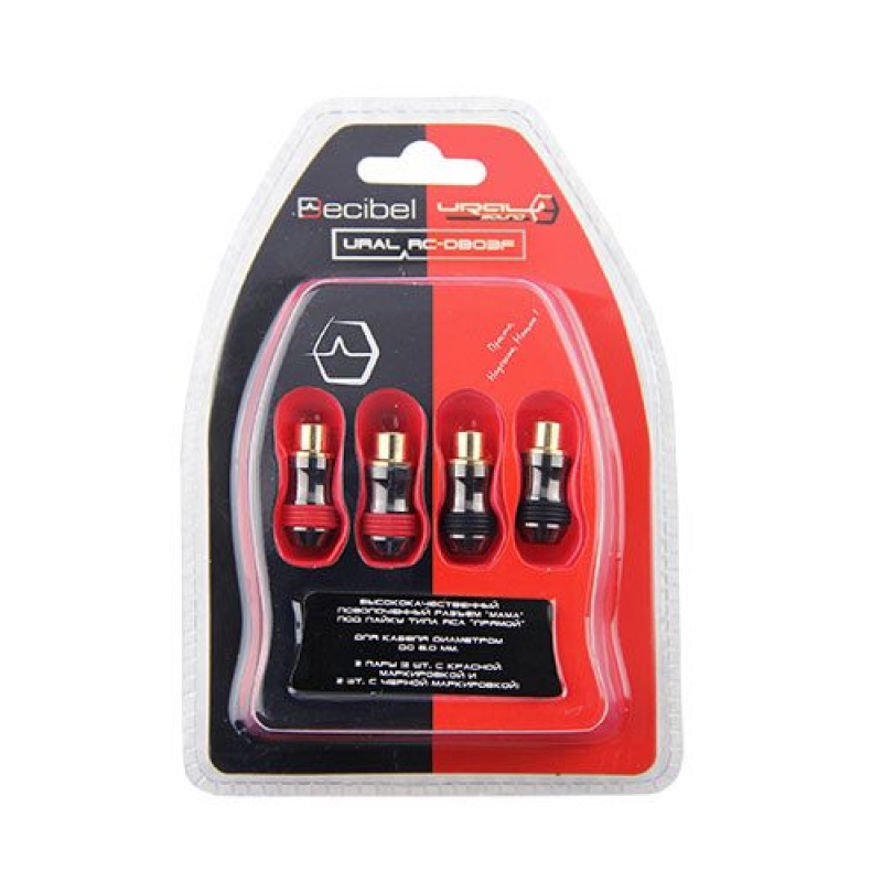 Разъем RCA  прямой Ural RC-DB03F