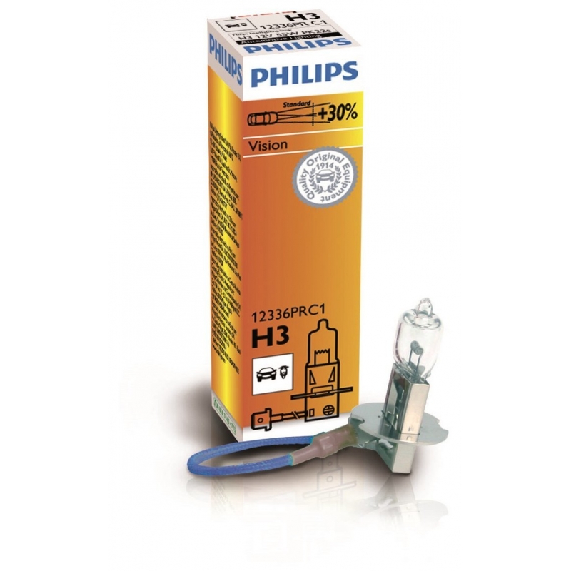 Галогенная лампа Philips H3 12v 55w Vision +30%