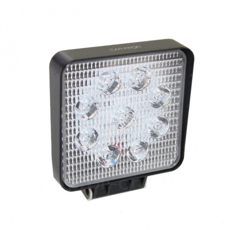Светодиодная фара CP - 27 Spot (Slim-E), 27W SMD 3030, квадрат