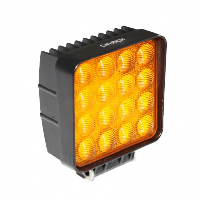 Светодиодная фара CP-GDN-48 Flood Yellow 48W Epistar, квадрат