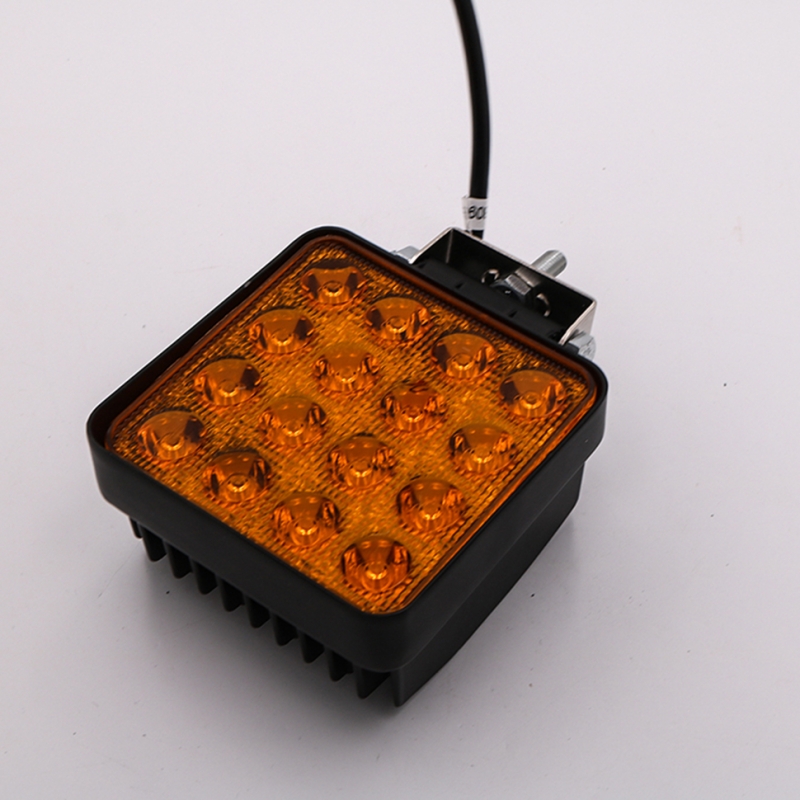 Светодиодная фара 48W 5D SQ Yellow Spot