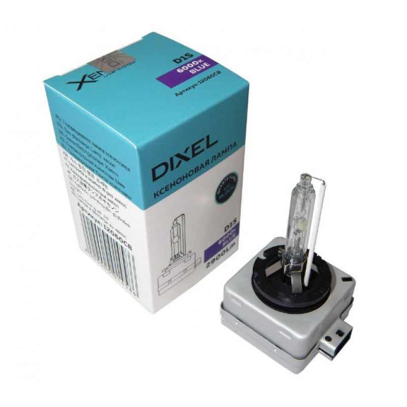 Лампа ксенон DIXEL D1S 6000K CB