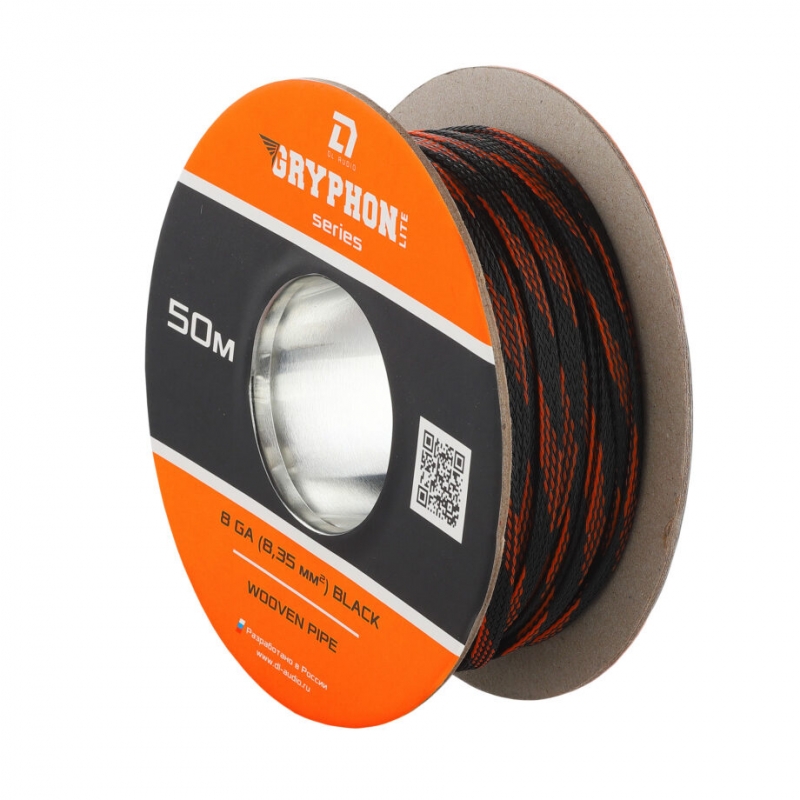 Змеиная кожа Оплетка DL Audio Gryphon Lite WP 8Ga Black(50м)