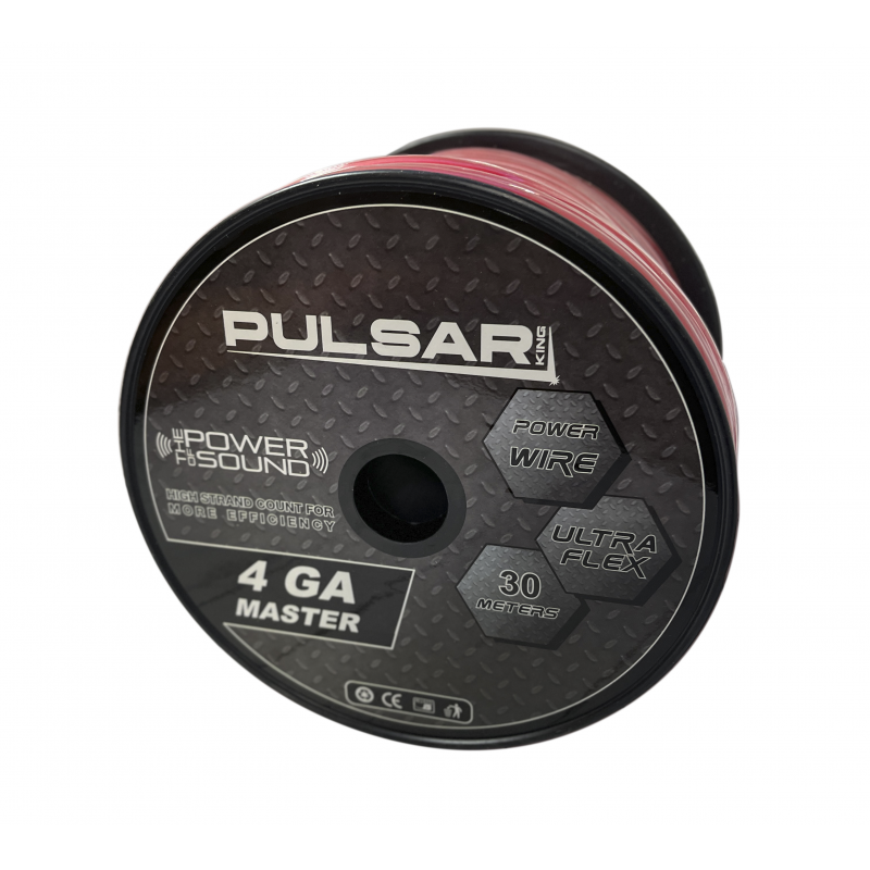 Силовой кабель Pulsar Master 4ga RED (30m)