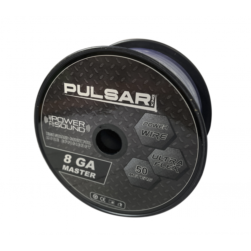 Силовой кабель Pulsar Master 8ga BLUE (50m)