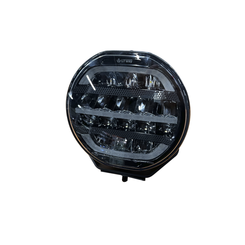 Светодиодная фара LightWay 3037-12V-35V-5W*16 Osram 80w (Combo +ДХО)