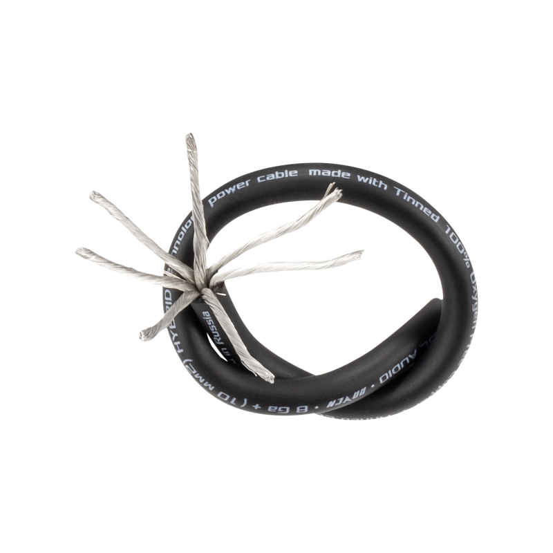 DL Audio Raven Power Cable 8 Ga Black(100m)