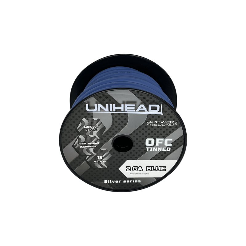 Unihead OFC Silver 2ga BLUE (15m)