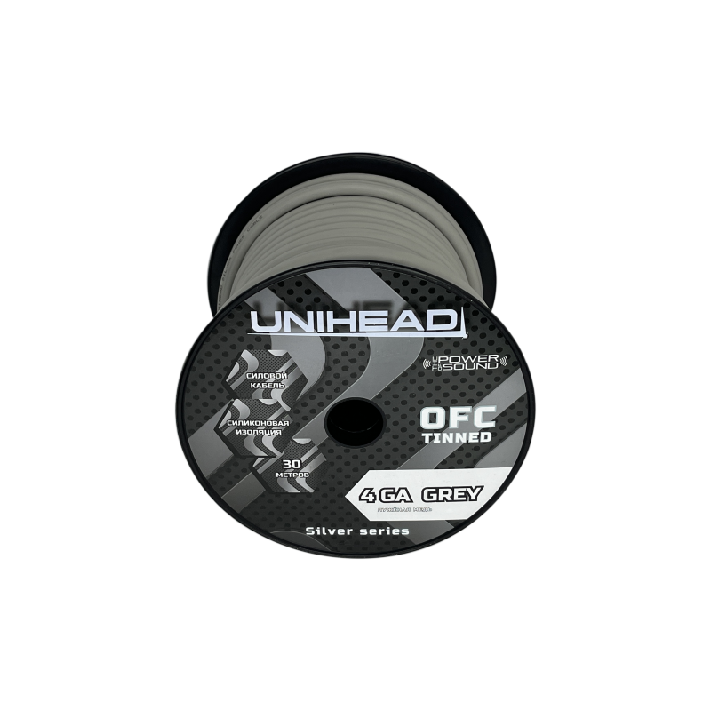 Unihead OFC Silver 4ga GREY (30m)
